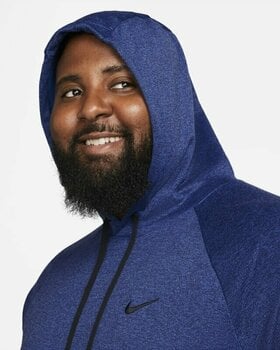 Fitness Sweatshirt Nike Therma-FIT Hooded Mens Pullover Blue Void/ Game Royal/Heather/Black M Fitness Sweatshirt - 4