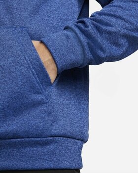 Fitness Sweatshirt Nike Therma-FIT Hooded Mens Pullover Blue Void/ Game Royal/Heather/Black M Fitness Sweatshirt - 11