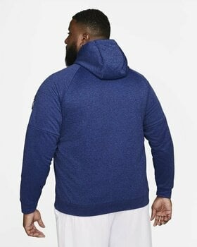 Fitness Sweatshirt Nike Therma-FIT Hooded Mens Pullover Blue Void/ Game Royal/Heather/Black M Fitness Sweatshirt - 15