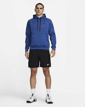 Fitness mikina Nike Therma-FIT Hooded Mens Pullover Blue Void/ Game Royal/Heather/Black L Fitness mikina - 13
