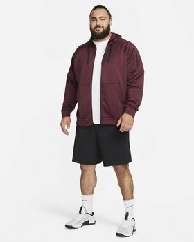 Fitness-sweatshirt Nike Therma-FIT Full-Zip Mens Top Night Maroon/Black S Fitness-sweatshirt - 9