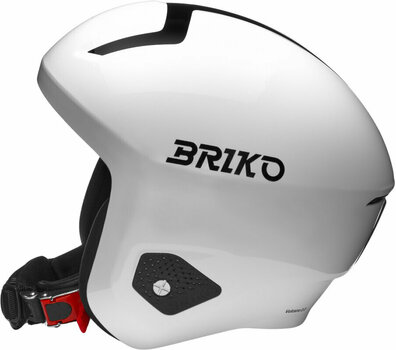 Skihelm Briko Vulcano 2.0 Shiny White/Black XL Skihelm - 2