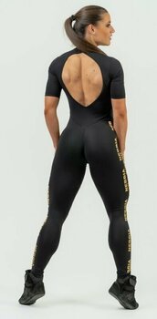 Pantalon de fitness Nebbia Workout Jumpsuit INTENSE Focus Black/Gold XS Pantalon de fitness - 3