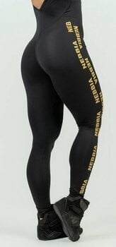 Fitness kalhoty Nebbia Workout Jumpsuit INTENSE Focus Black/Gold XS Fitness kalhoty - 6