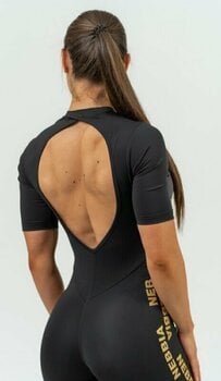 Calças de fitness Nebbia Workout Jumpsuit INTENSE Focus Black/Gold XS Calças de fitness - 9