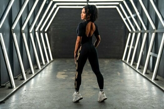 Fitness spodnie Nebbia Workout Jumpsuit INTENSE Focus Black/Gold XS Fitness spodnie - 10