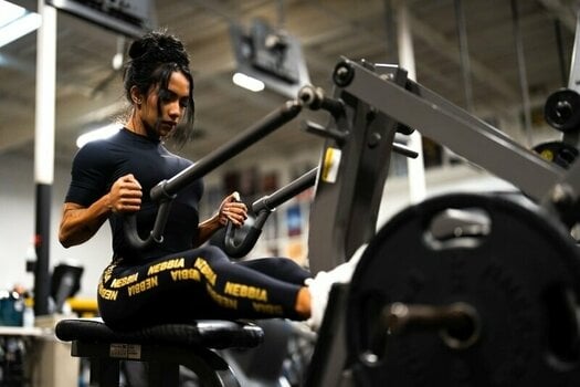 Fitness hlače Nebbia Workout Jumpsuit INTENSE Focus Black/Gold XS Fitness hlače - 13