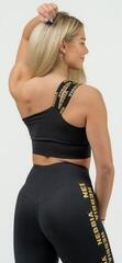 Fitness Unterwäsche Nebbia High Support Sports Bra INTENSE Asymmetric Black/Gold XS Fitness Unterwäsche - 1