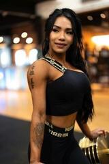 Fitness Unterwäsche Nebbia High Support Sports Bra INTENSE Asymmetric Black/Gold XS Fitness Unterwäsche - 7