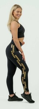 Fitness spodní prádlo Nebbia High Support Sports Bra INTENSE Asymmetric Black/Gold S Fitness spodní prádlo - 4