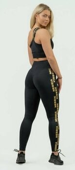 Fitness-undertøj Nebbia High Support Sports Bra INTENSE Asymmetric Black/Gold M Fitness-undertøj - 5