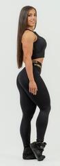 Fitness T-Shirt Nebbia Compression Push-Up Top INTENSE Mesh Black/Gold XS Fitness T-Shirt - 3
