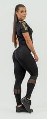 Fitness T-Shirt Nebbia Compression Zipper Shirt INTENSE Ultimate Black/Gold XS Fitness T-Shirt - 4