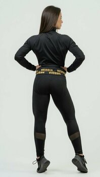 Fitness Trousers Nebbia High Waist Push-Up Leggings INTENSE Heart-Shaped Black/Gold XS Fitness Trousers - 8