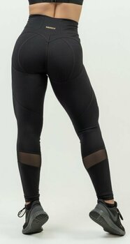Fitness Trousers Nebbia High Waist Push-Up Leggings INTENSE Heart-Shaped Black/Gold S Fitness Trousers - 3