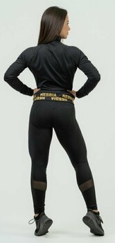 Camisola de fitness Nebbia Zip-Up Jacket INTENSE Warm-Up Black/Gold XS Camisola de fitness - 6
