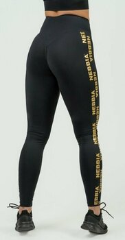Fitnes hlače Nebbia Classic High Waist Leggings INTENSE Iconic Black/Gold XS Fitnes hlače - 2