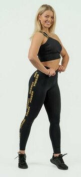 Fitness kalhoty Nebbia Classic High Waist Leggings INTENSE Iconic Black/Gold XS Fitness kalhoty - 4