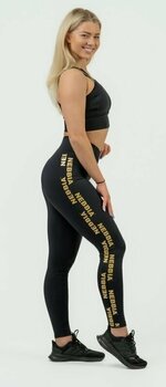 Фитнес панталон Nebbia Classic High Waist Leggings INTENSE Iconic Black/Gold XS Фитнес панталон - 5
