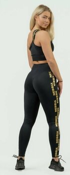 Fitnes hlače Nebbia Classic High Waist Leggings INTENSE Iconic Black/Gold XS Fitnes hlače - 6