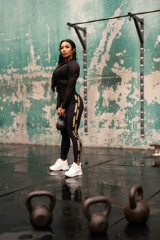Fitness Trousers Nebbia Classic High Waist Leggings INTENSE Iconic Black/Gold XS Fitness Trousers - 10