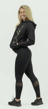 Fitness-sweatshirt Nebbia Classic Zip-Up Hoodie INTENSE Signature Black/Gold M Fitness-sweatshirt - 4
