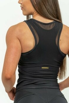 Fitness-undertøj Nebbia Compression Top INTENSE Ultra Black/Gold L Fitness-undertøj - 4