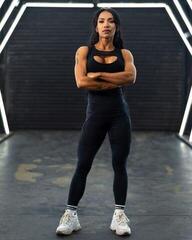 Fitness Hose Nebbia High Waist Leggings INTENSE Mesh Black/Gold XS Fitness Hose - 5