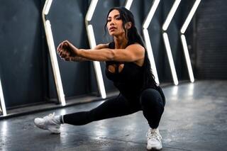 Fitness Hose Nebbia High Waist Leggings INTENSE Mesh Black/Gold XS Fitness Hose - 6