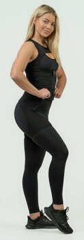 Fitnes hlače Nebbia High Waist Leggings INTENSE Mesh Black/Gold S Fitnes hlače - 5