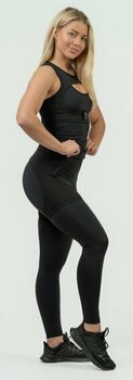 Fitnes hlače Nebbia High Waist Leggings INTENSE Mesh Black/Gold L Fitnes hlače - 5