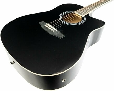 Elektroakusztikus gitár Pasadena SG028CE Black - 4