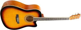 Dreadnought Guitar Pasadena SG028C Vintage Sunburst Dreadnought Guitar - 2