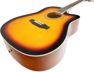 Dreadnought Guitar Pasadena SG028C Vintage Sunburst Dreadnought Guitar - 3
