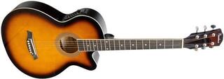 Jumbo elektro-akoestische gitaar Pasadena SG026C 38 EQ VS Vintage Sunburst Jumbo elektro-akoestische gitaar - 2
