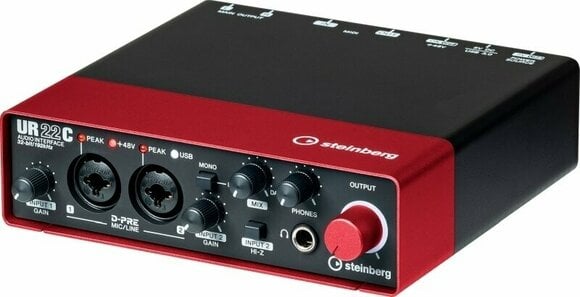 USB audio prevodník - zvuková karta Steinberg UR22C Red - 3