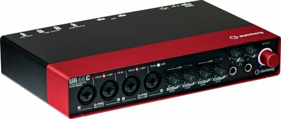 USB audio prevodník - zvuková karta Steinberg UR44C Red - 2