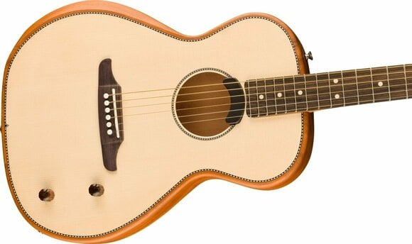 Special Acoustic-electric Guitar Fender Highway Series Parlor Natural - 4