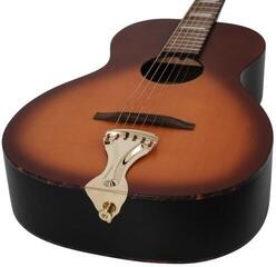 Folk Guitar Recording King Justin Townes Earle Tobacco Sunburst Folk Guitar - 2