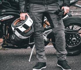 Motorcycle Jeans Trilobite 1664 Acid Scrambler Grey W38/L32 Motorcycle Jeans - 4