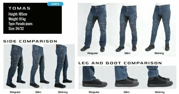 Motoristične jeans hlače Trilobite 1665 Micas Urban Grey 38 Motoristične jeans hlače - 6