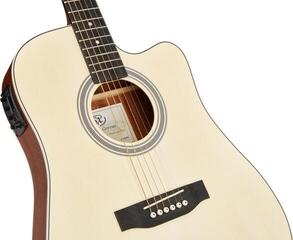 Elektroakusztikus gitár SX SD304TCE Natural Elektroakusztikus gitár - 6