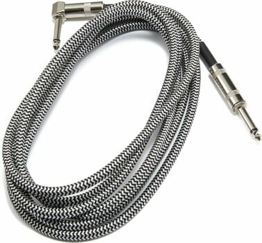 Instrument Cable Dr.Parts DRCA2BK Black-White 3 m Straight - Angled - 5