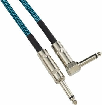 Instrument Cable Dr.Parts DRCA2BU Blue 3 m Straight - Angled - 3