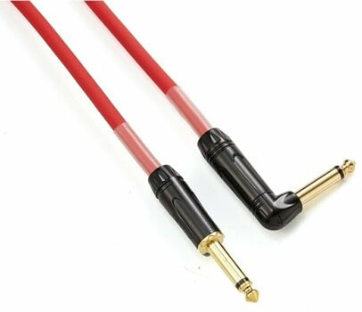 Cable de instrumento Dr.Parts DRCA3RD Rojo 3 m Recto - Acodado - 4