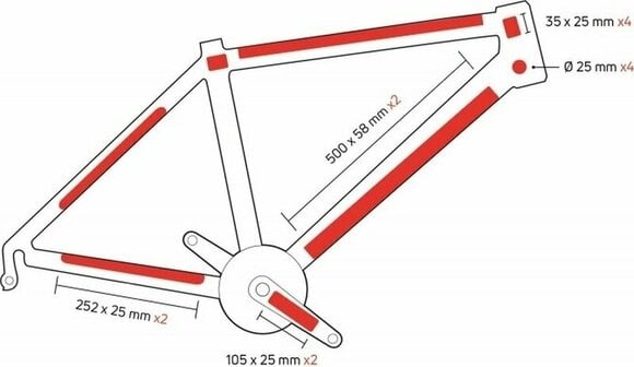 Protezione del telaio della bicicletta Zéfal Skin Armor Protezione del telaio della bicicletta - 6