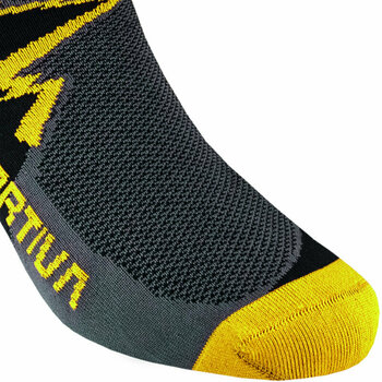 Strumpor La Sportiva Climbing Socks Carbon/Yellow S Strumpor - 3