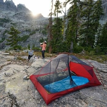 Tent MSR FreeLite 1-Person Ultralight Backpacking Tent Green/Red Tent - 14
