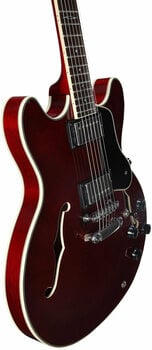 Halbresonanz-Gitarre Alvarez AAT33/BGE Hollow Body Double Cutaway - 4
