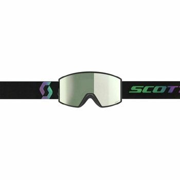 Ski Goggles Scott React AMP Pro Goggle Black/Aurora Green/AMP Pro White Chrome Ski Goggles - 3
